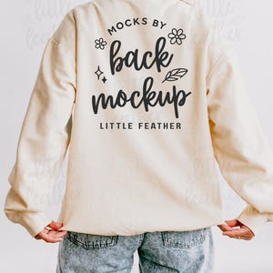 Comfort Colors 1466 Ivory Mockup, 1466 Mockup Ivory, Comfort Colors Sweatshirt Mockup, Lightweight Crewneck Mockup, 1466 Size Chart