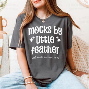 Charcoal Gildan 64000 T-shirt Mockup | Grey G64000 Shirt Mock Up | G640 Tshirt Mock-Up | Real Human Model | Trendy Cozy Boho Aesthetic