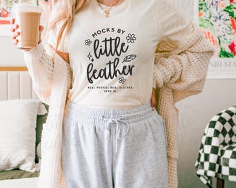 Bella Canvas 3001 Natural Mockup, Trendy T-shirt Mock-up, Cute Real Model Mock, Aesthetic Fitted BC3001 Shirt, Cozy Lifestyle Mock for POD