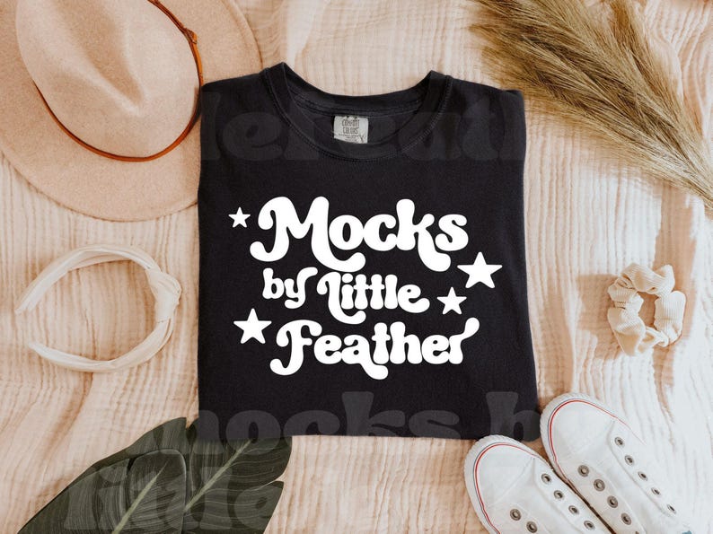 Comfortkleuren 1717 mockup zwart, zwart Comfortkleuren mockup, flatlay 1717 zwart mockup, comfortkleuren zwart mockup, bohoshirtmodel afbeelding 1
