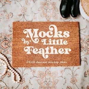 Coir Doormat Mockup, Custom Doormat Mockups, 24x16 Doormat Printify Mockup, Welcome Mat Mockup, Product Mockup