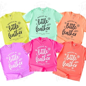 Multi-Colored Neon Comfort Colors 1717 T-Shirt Group Mockup | Neon Lemon Violet Pink Cantaloupe Red Orange Island Reef | Real Product Mock