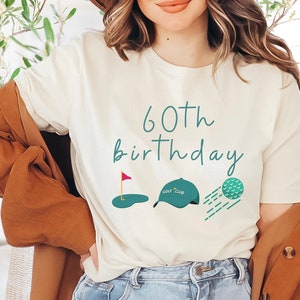 60th Birthday Golf Shirt, Sixtieth Birthday Tee, 60th Birthday Idea, 60th Birthday Gift,60th birthday golf theme, golf themed birthday party