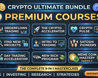 9-Course Cryptocurrency Bundle | Crypto Trading, Bitcoin, Blockchain & Investing Training