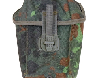 German Army Flecktarn Double Mag Pouch Bundeswehr Camo G3 2 Mag Ammunition Case