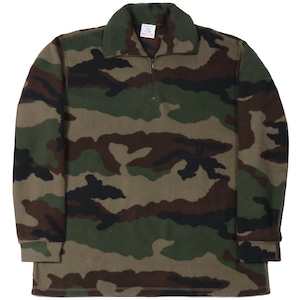 Authentic French Military Woodland CCE Fleece Cold Weather BDU Army Jacket