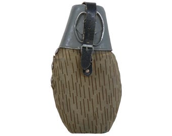 Authentic East German Strichtarn Camo Canteen NVA DDR GDR Cup Flask Military Surplus