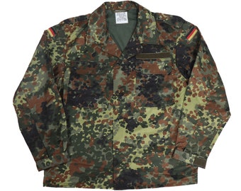 Auténtica chaqueta Flecktarn del ejército alemán Bundeswehr Camo militar excedente uniforme camisa de camuflaje
