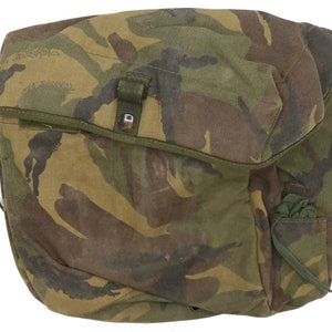Authentic British Military Woodland DPM PLCE Haversack Pouch Gas Mask Bag Shoulder Sack Field Ammo Sack Great Britain