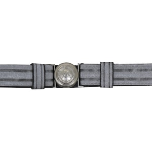 Authentic East German Grey Army Officer Parade Belt with Buckle NVA DDR Uniform Military Surplus Pants Trousers Field Gear Germany