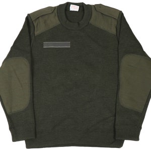 Authentische französische OD Green Woodland Kampffeld Pullover Rundhals Uniform Frankreich Uniform Pullover Armee Überschuss Militärmantel Shirt Jacke