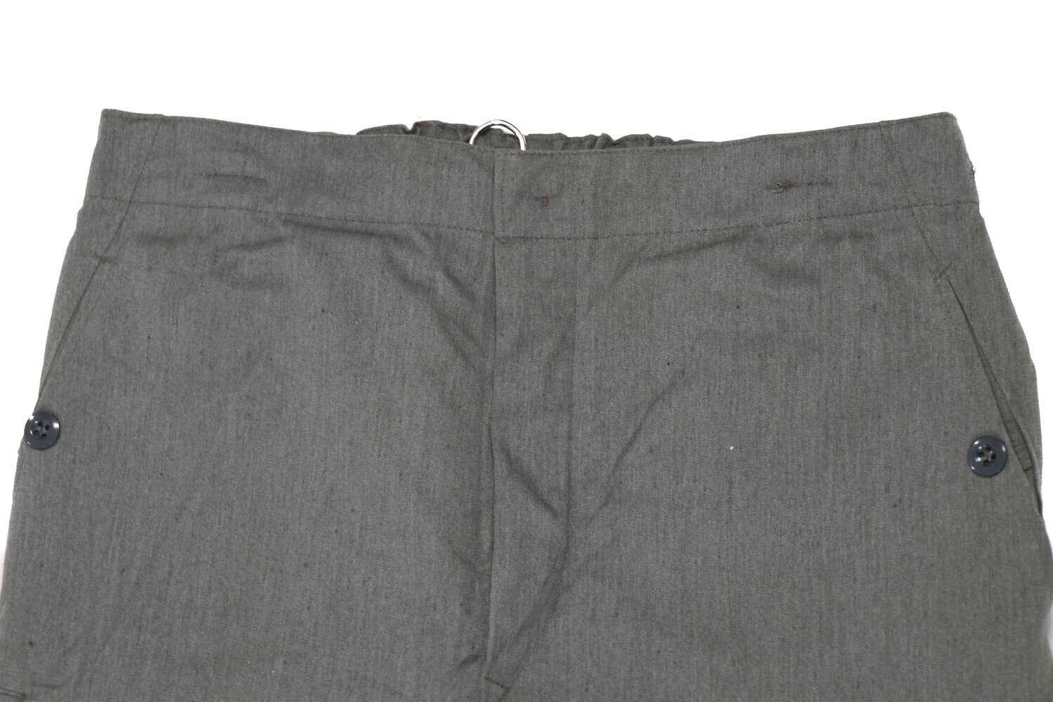 Original German military NVA brown sweatpants sports stirrup training trousers main image 1