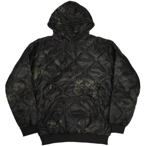 Gear Rack Woobie Hoodie OCP Black Pullover Black Camo Woodland Jacket Cold Weather