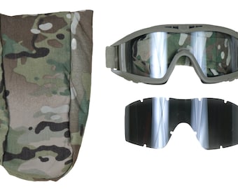 Occhiali da casco balistico Revision ESS Multicam OCP APEL Desert Locust con custodia