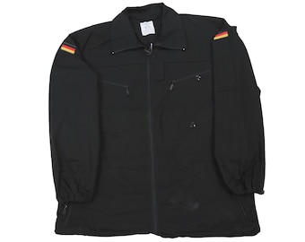 Mono de camuflaje negro auténtico del ejército alemán Mil-Tec, uniforme militar excedente de la Bundeswehr.