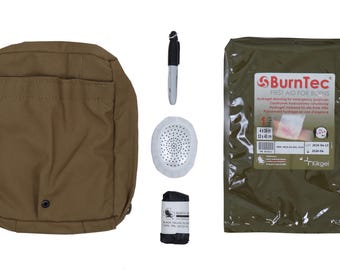 Authentic U.S Marine Corp Zippered Individual First Aid Kit Pouch