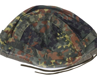 【 S～Mサイズ】ドイツ軍　 迷彩服 フレック迷彩上下＆ヘルメットカバー