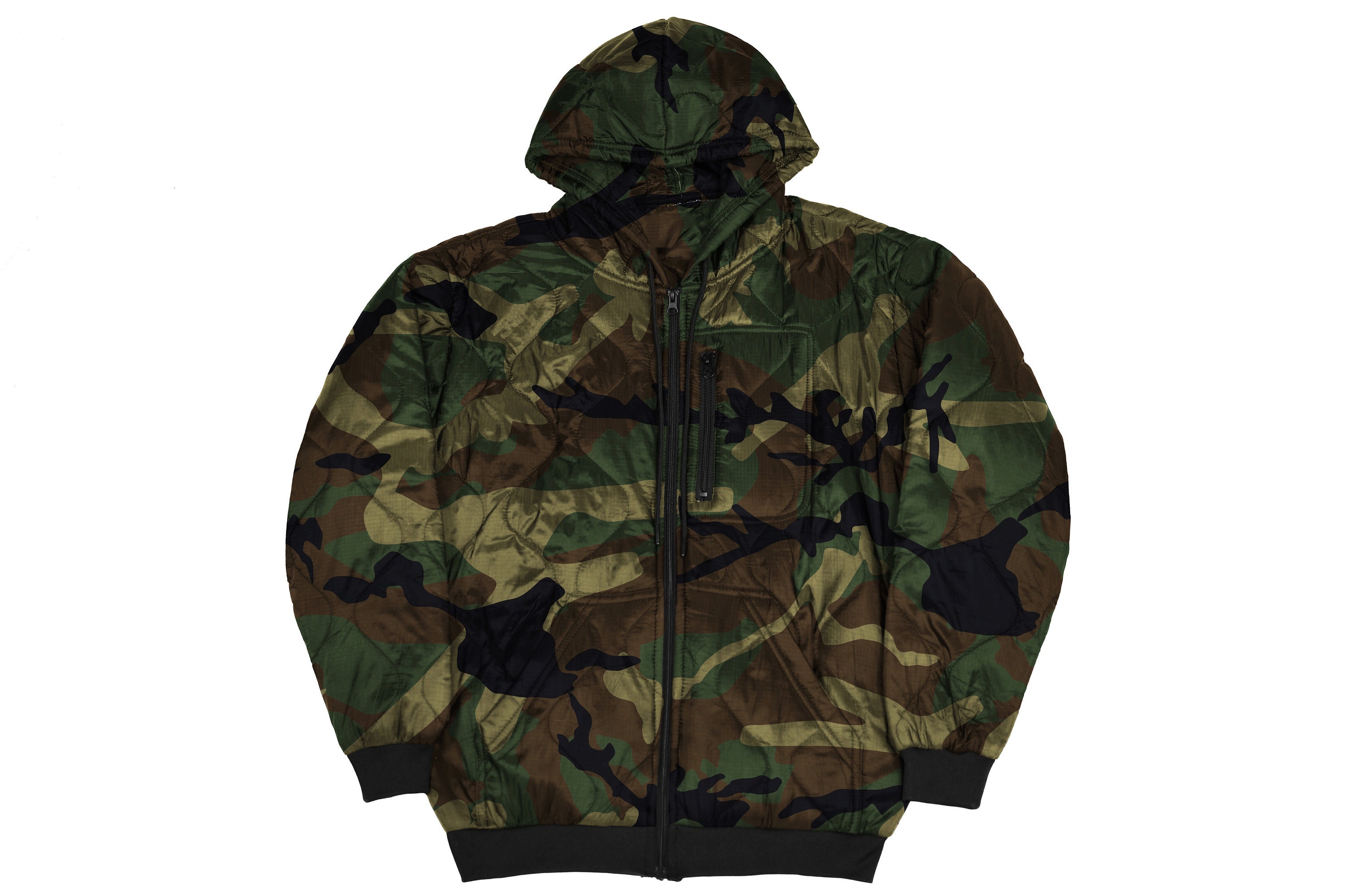 Gear Rack Woobie Jacket Full Zip Hoodie Woodland M81 Camo BDU