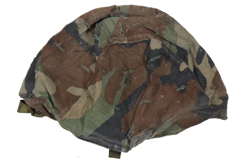 Authentic US Army PASGT Helmet Cover Woodland M81 BDU Camouflage Military Surplus U.S.A Kevlar