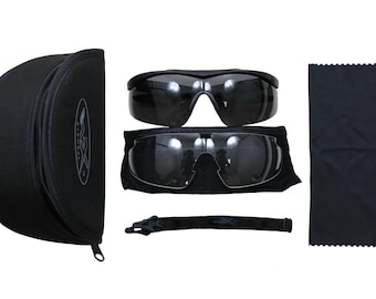 Occhiali da sole Wiley X Talon Ballistic neri con lenti Eyepro 2