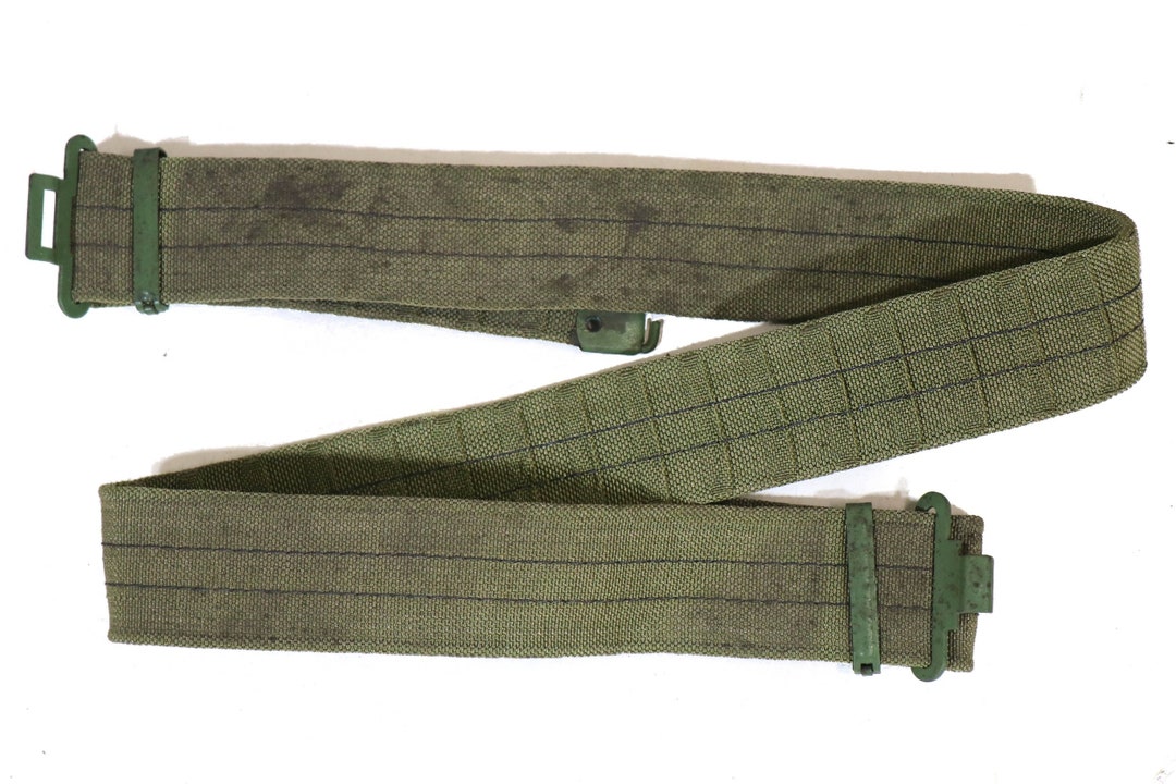 Authentic East German Green UTV Army Belt With Buckle NVA DDR Uniform