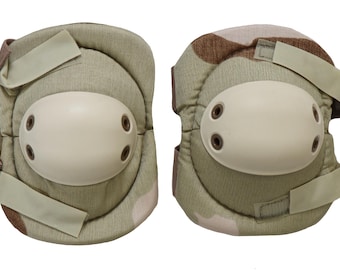 Authentic U.S Military Elbow Pad Set DCU Desert 3 Color Army Surplus Field Gear Tactical  Alta Industries