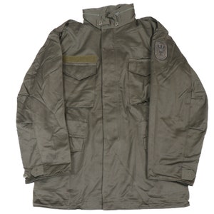 Authentic Austrian Army OD Woodland Green Field Parka Coat Jacket Österreich Bundesheer Camo Military Surplus Camouflage Uniform Shirt Coat