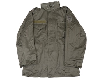 Authentic Austrian Army OD Woodland Green Field Parka Coat Jacket Österreich Bundesheer Camo Military Surplus Camouflage Uniform Shirt Coat