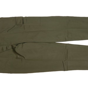 Authentic Belgian Military 1990s OD Green Field Pants Trousers Seyntex Belgium Army