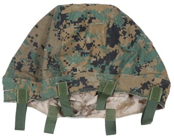 本物のアメリカ海兵隊 PASGT ヘルメットカバー ウッドランド M81 BDU