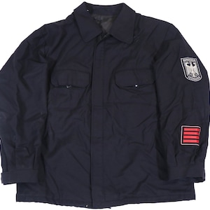 Authentic German Army Bundeswehr Fire Service Jacket Feuerwehr Military Surplus Uniform Camouflage Coat Navy Blue Parka