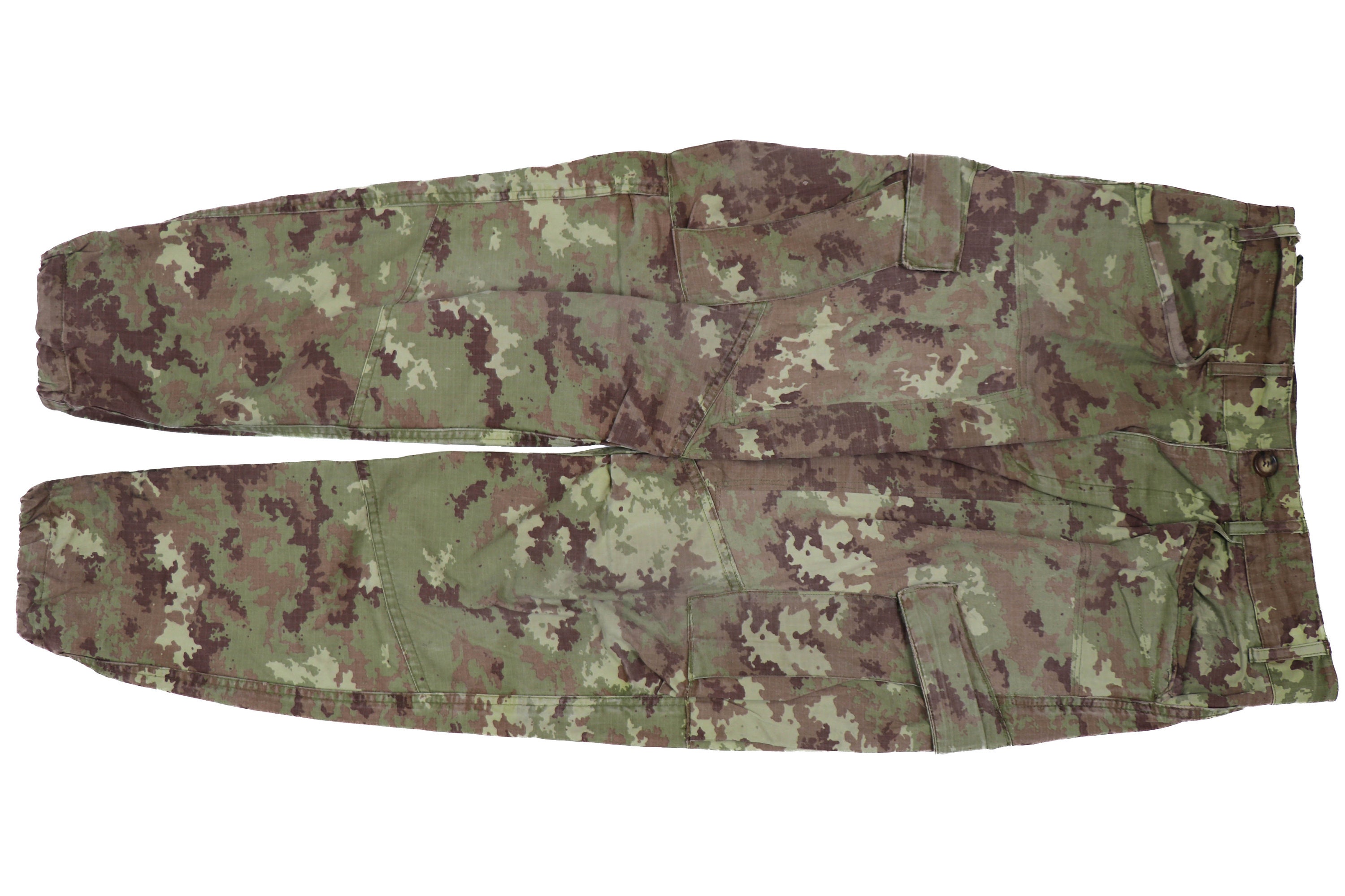 Authentic Italian Army Vegetato Camo Combat Field Pants Trousers