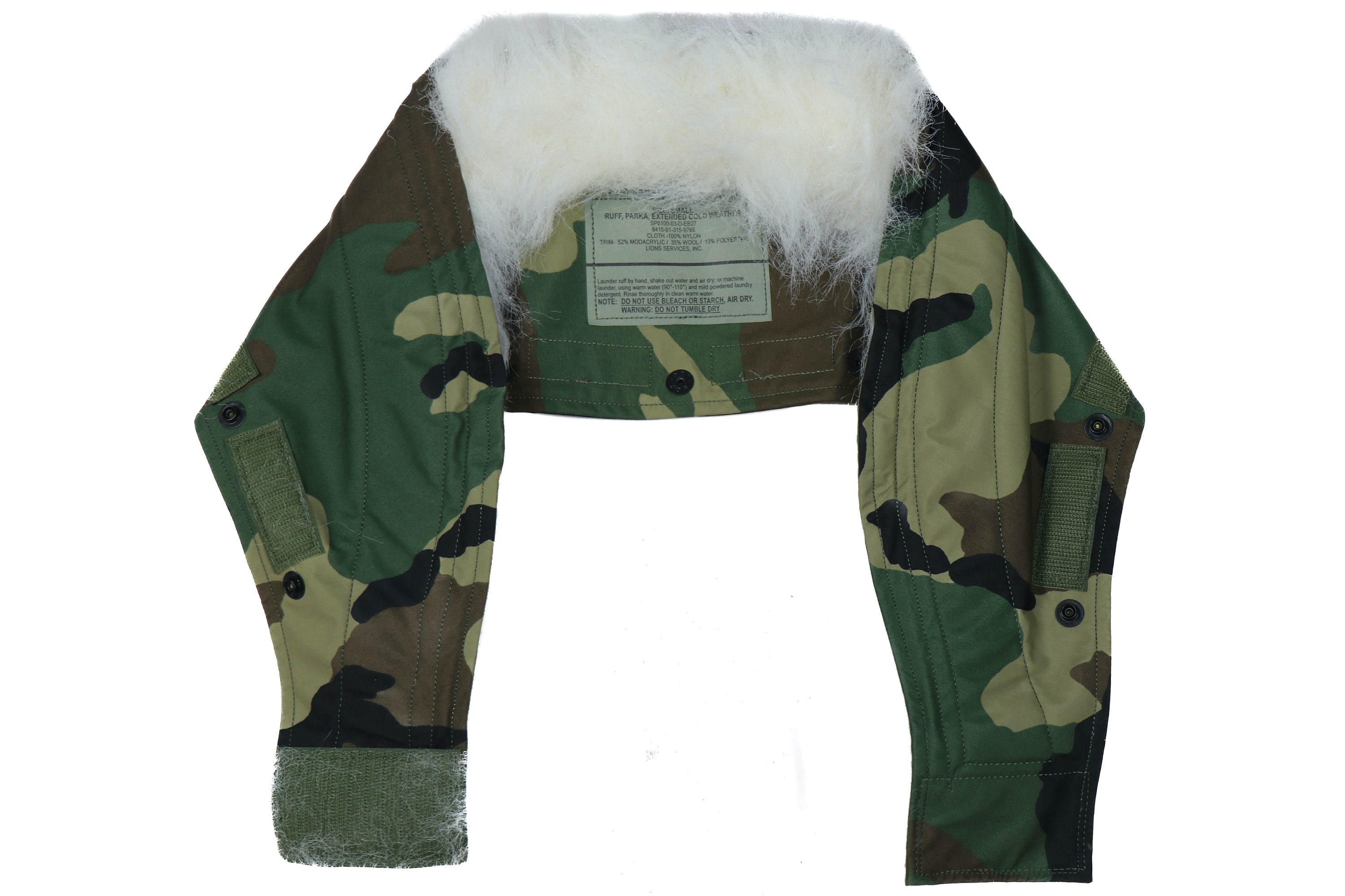 US Army Woodland BDU Extended Cold Weather Parka Ruff Military Jacket Coat Etsy UK