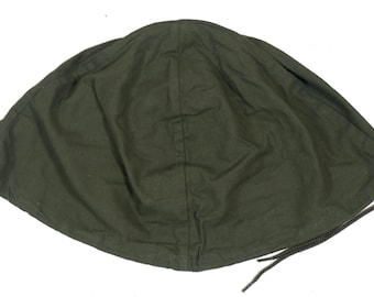 Authentic French Army M51 Green Woodland Camo Helmet Cover Reversible F1 Camo Military Surplus Uniform Camouflage Helmet Cover Salade Leaf