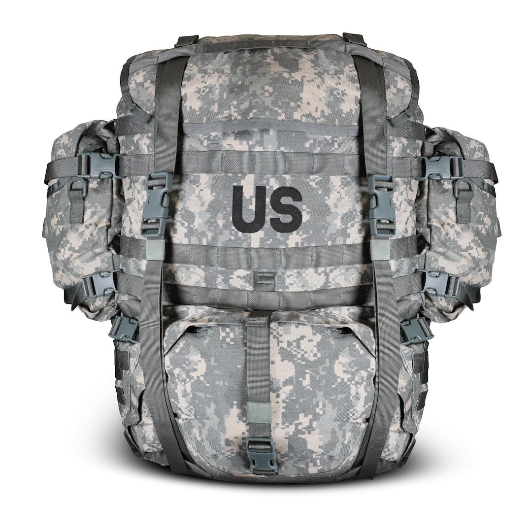 米軍 MOLLE II ラージリュック ACU UCP 実物 フレーム付 Authentic U.S Army Large Rucksack Complete ACU UCP Digital Camo