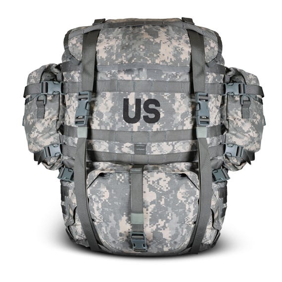 米海兵隊 USMC 大型バックパック デジタルカモ ミリタリー 本物の米陸軍大型リュックサック、ACU UCPデジタル迷彩MOLLE II