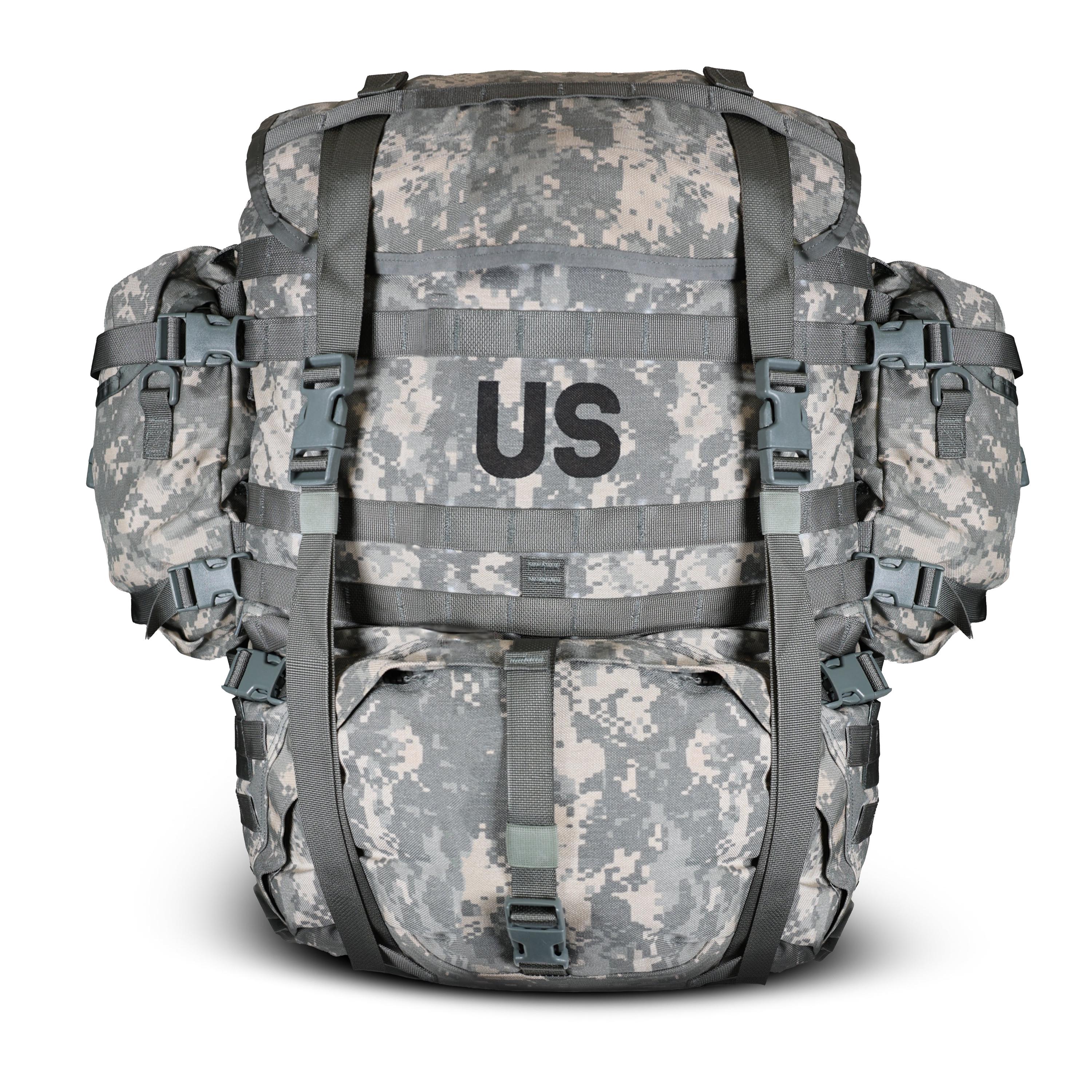 本物の米陸軍大型リュックサック、ACU UCPデジタル迷彩MOLLE II