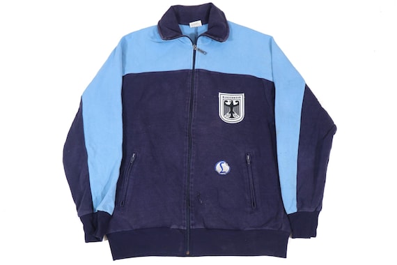 Vintage 70s 80s Bundeswehr German Army Track Jacket Physical