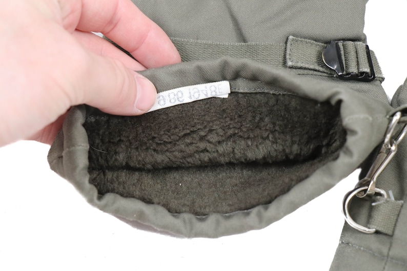 Authentic German Army Moleskin Grey Winter Gloves Bundeswehr Cold