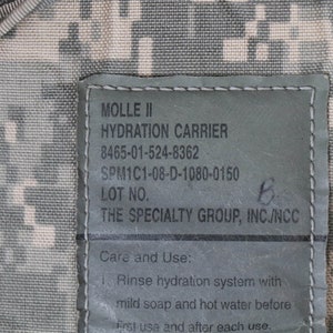 Authentic U.S Army ACU Hydration System Carrier UCP Digital Camo ...