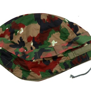 Authentic Swiss Army M71 Alpenflage Helmet Cover Camouflage Uniform M83 Camo Military Surplus M71 Camo Helmet Cover