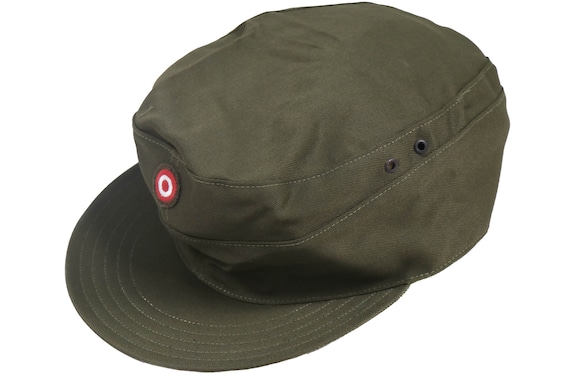 Authentic Austrian Army OD Woodland Green Field Hat Österreich Bundesheer Camo Military Surplus Camouflage Field Cap Winter Pile Cap Hat