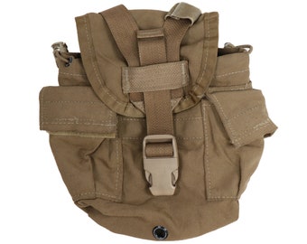 Authentic U.S Marine Corp Molle II General Purpose Canteen Pouch Coyote USMC FIBLE Brown