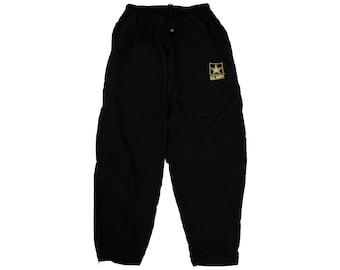 US Military APFU Pants Army Black Gold PT Physical Fitness Pants Unisex Trousers