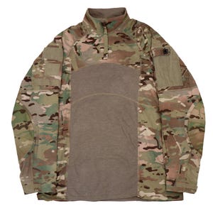 US Army Quarter Zip OCP Combat Shirt Uniform Top Multicam Woodland Camo Unisex