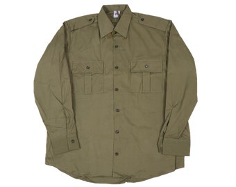 Authentic Romanian Army Olive Camo Field Jacket Shirt Military M90 M93 M94 Army Surplus Military Coat Shirt Jacket Uniform