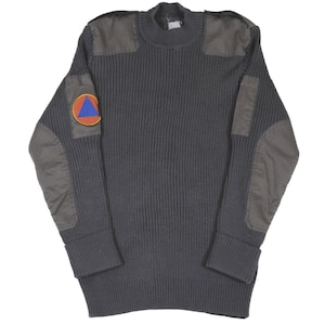 Authentic Czech Army Grey Sweater Pullover Commando Jumper Uniform Jacket Military Military Uniform Army Surplus Czechoslovakian
