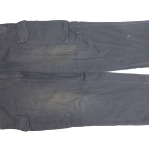 Authentic German Bundeswehr Deutsche Marine Blue Cargo Deck Pants Trousers Navy Naval Army Military