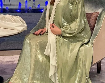 Robe musulmane 2 pièces ensemble Abayas femmes automne fête élégante arabe maroc Hijab Abaya dubaï turquie Islam caftan musulmane Vestidos