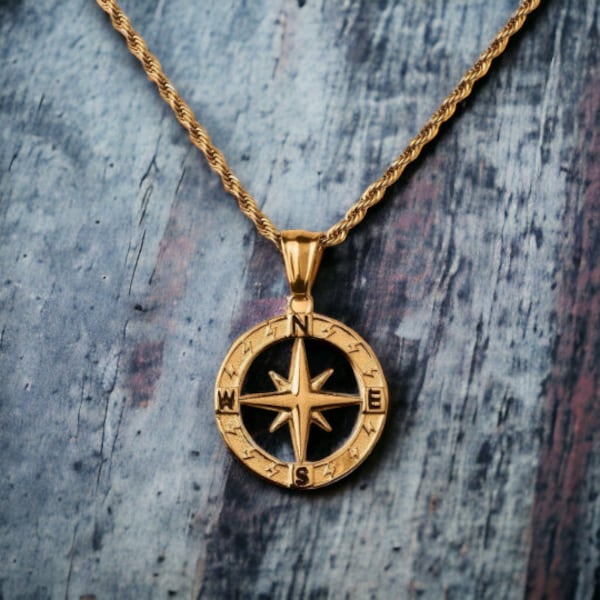 Compass Necklace Etsy UK